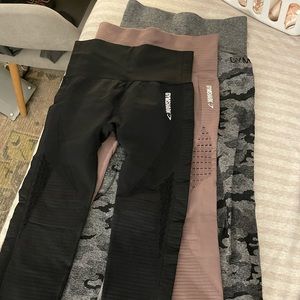 Bundle of three gymshark leggings
